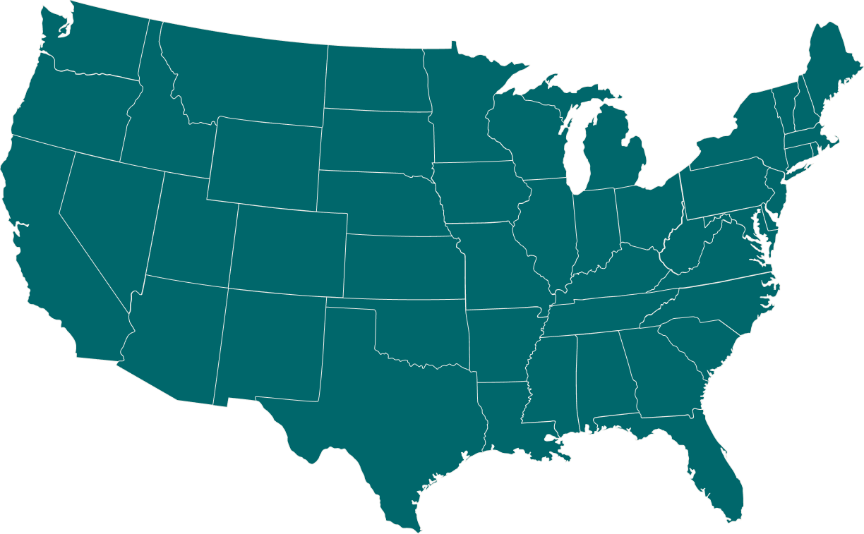 US Map with Great Wolf Lodge location markers